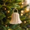 Decorative Bells for Home Christmas Bells, Rattan Wicker Bell Decoration, Handmade Pendant, Hanging Toy Holiday Parties Farmhouse Style Ornaments