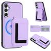 For Samsung Galaxy A54 5G Magnetic Case TPU + PU Leather Phone Back Cover with Detachable Card Holder