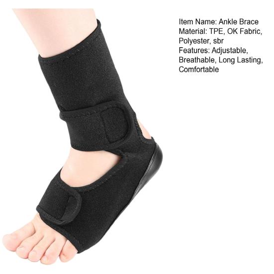 Бандаж для защиты голеностопа с застежкой-липучкой, регулируемый, дышащий, эластичный, износостойкий, удобный бандаж для поддержки голеностопа