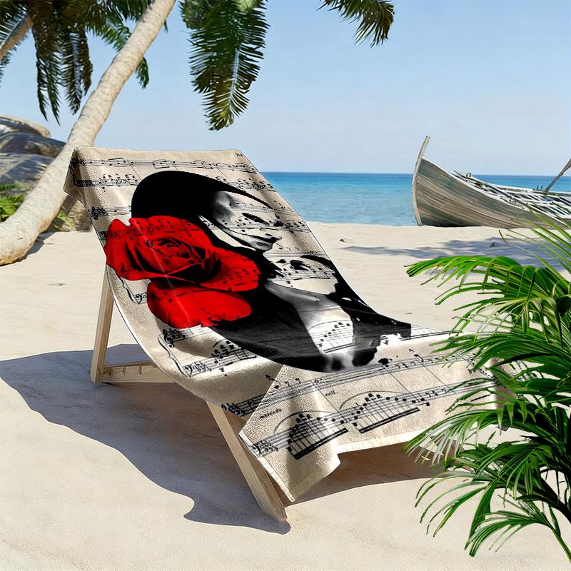 The Phantom of the Opera 2D Flat Print Beach Towel, Large Soft Quick Dry Towel for Beach Camping SwimmingDSTJ0925288