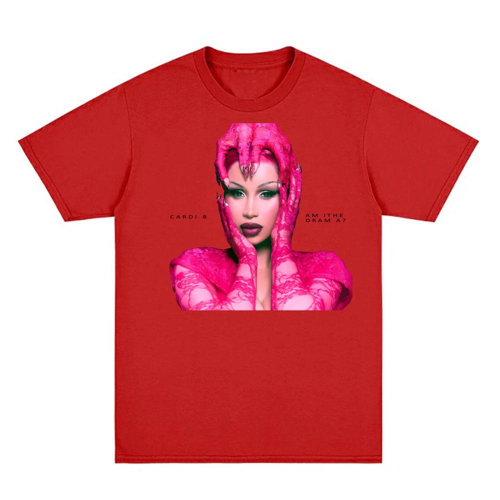 Cardi B album Am I the Drama T Shirt Fashion Summer Casual O-neck Tshirt High Quality 100%Cotton Comfortable Ropa De Mujer