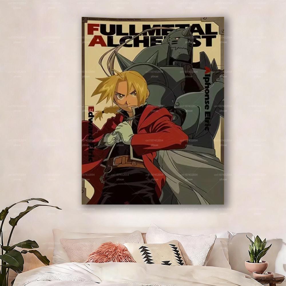 1pc Art Decoration Poster of Fullmetal Alchemist Unique Creative Wall Art Tapestry Suitable for Living Room Bedroom