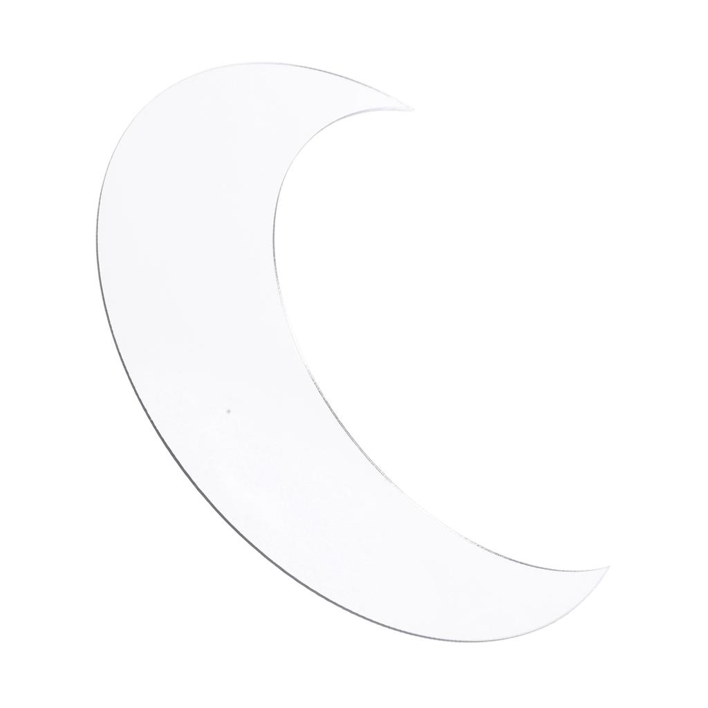 Наклейка на стену в форме луны, акриловая декоративная фоновая наклейка для домашнего офиса, коридора, серебра