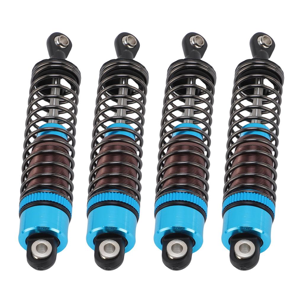 4PCS Oil Pressure Shock Absorbers Aluminum Alloy Model Vehicle Shock Damper Set for 1 10 Scale RC Car 85mm Blue