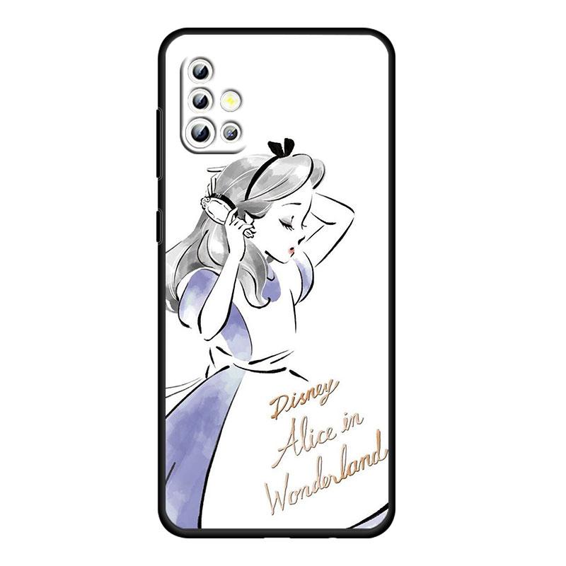 Мультфильм принцесса для Samsung Galaxy A73 A54 A52S A72 A71 A52 A51 A22 A32 A21S 4G 5G силиконовый мягкий черный чехол для телефона