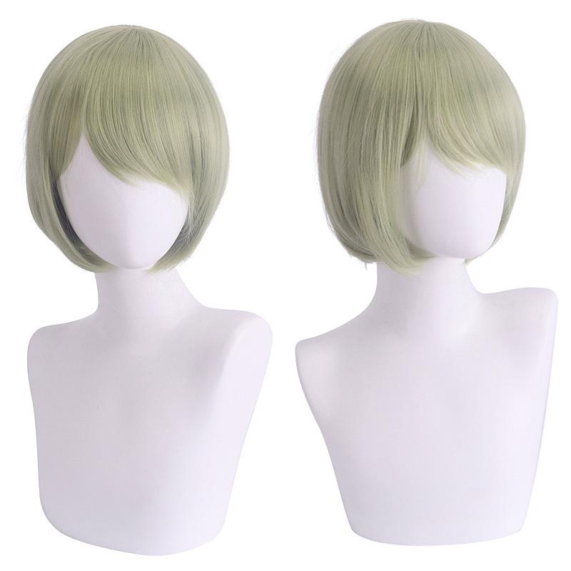 Cosplay Wig, Face-Controlling, Short Hair, Thickened Version, Face-Controlling Style, Colorful Synthetic Fiber Wig