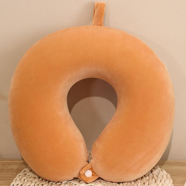 Пена с эффектом памяти U-образные подушки для шеи, подушка для путешествий, шейная подушка, мягкий бархат, защита для шеи, подушка для сна в самолете, постельные принадлежности для здравоохранения