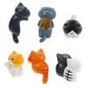 MUELODSIC 6pcs Cat Car Interior Decoration Car Cute Cat Decoration Rearview Mirror Accessories Cute
