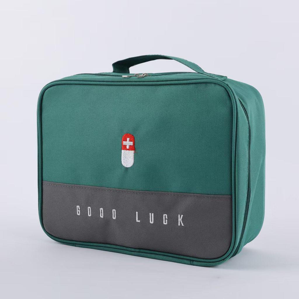 Large Portable First Aid and Medication Storage Bag for Travel and Home Use
