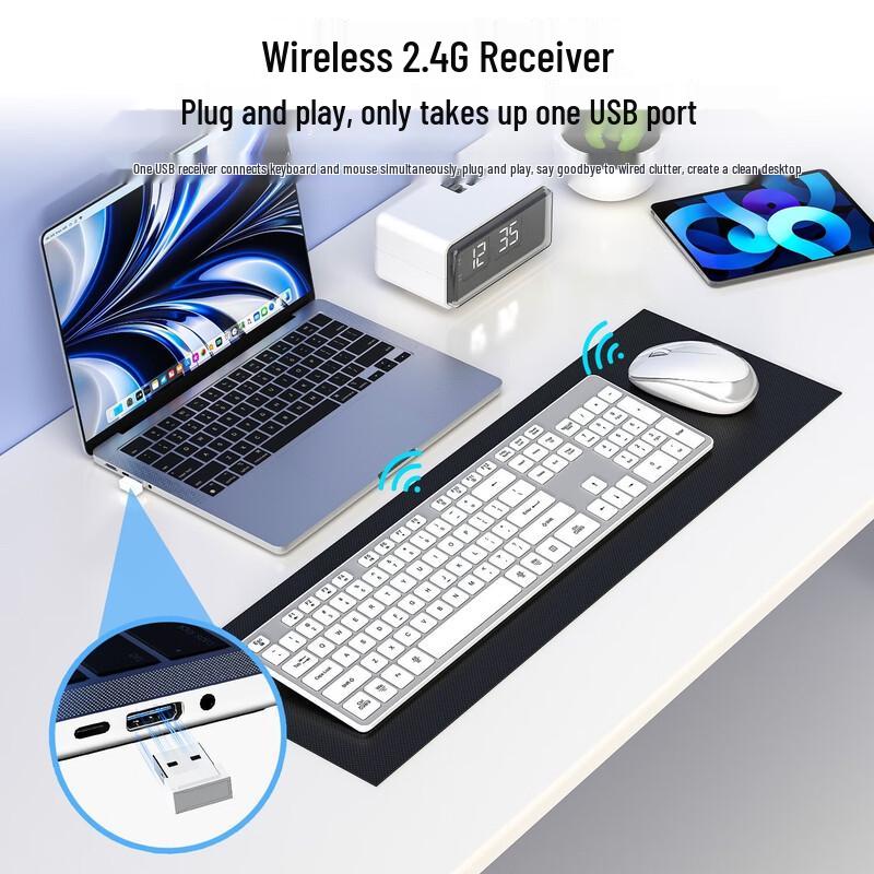 OLOEY Wireless Keyboard and Mouse Combo
