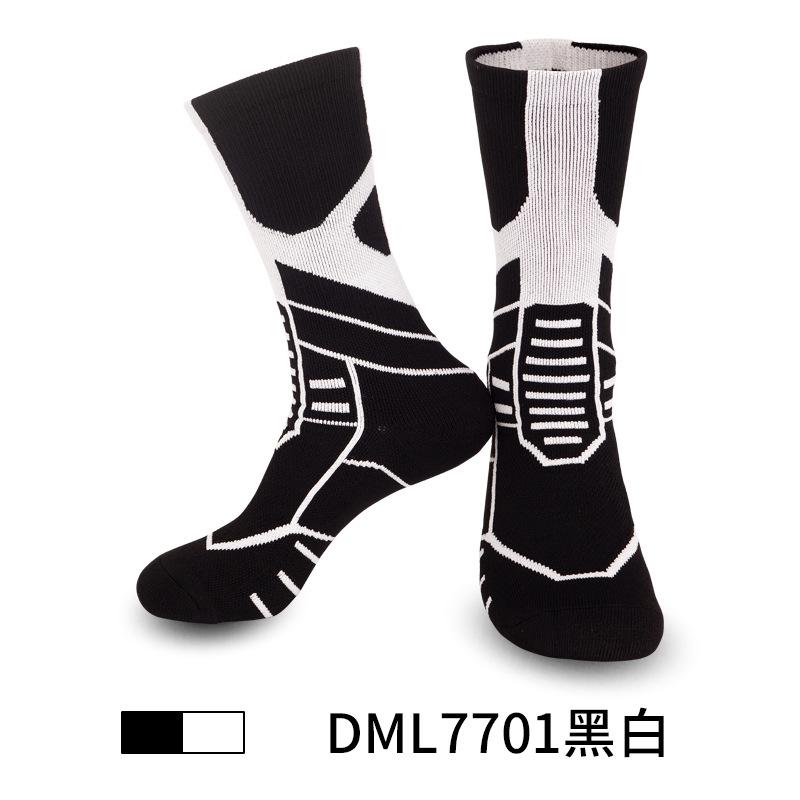 Professional Actual Combat Sports Socks Men'S Non-Slip Sweat-Absorbing Towel Bottom Basketball Socks Thickened Running Mid-Tube Socks Men