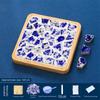 Chinese Style Blue White Porcelain Coaster Material Kit Heat-resistant Cup Mat  Dinning Table
