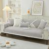 Solid Color Cotton Sofa Cushion Cream Style Lace Sofa Cover Autumn Winter Anti Slip Pure Cotton All Season Universal Sofa Cover