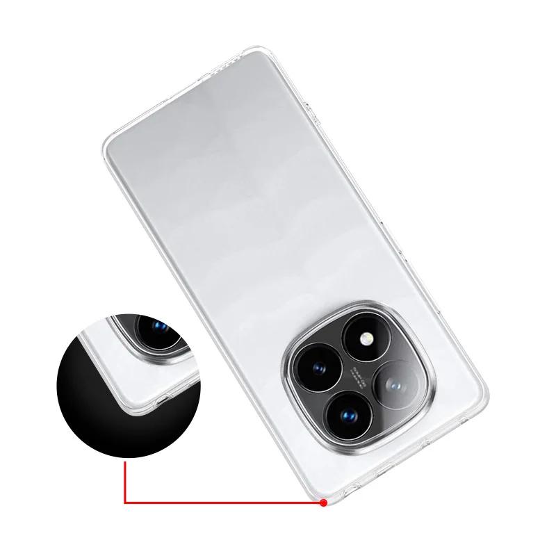 Slim Soft TPU Clear Phone Case On For Xiaomi Redmi Note 14 Pro Plus Note14 Pro Plus Pro+ 4G G Global Version Cover Fundas Capa