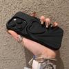 Applicable To IPhone16ProMAX Three-dimensional Love Mobile Phone Case Simple Apple 15 Matte Pleated Skin Feeling 14/13