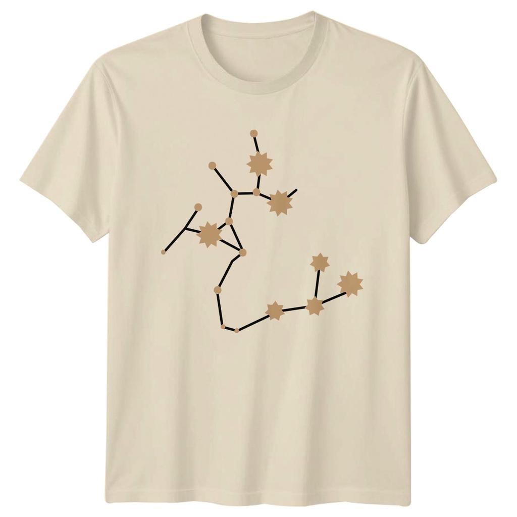 Celestial Star Chart Geometric Pattern T-Shirt Constellation Stargazing