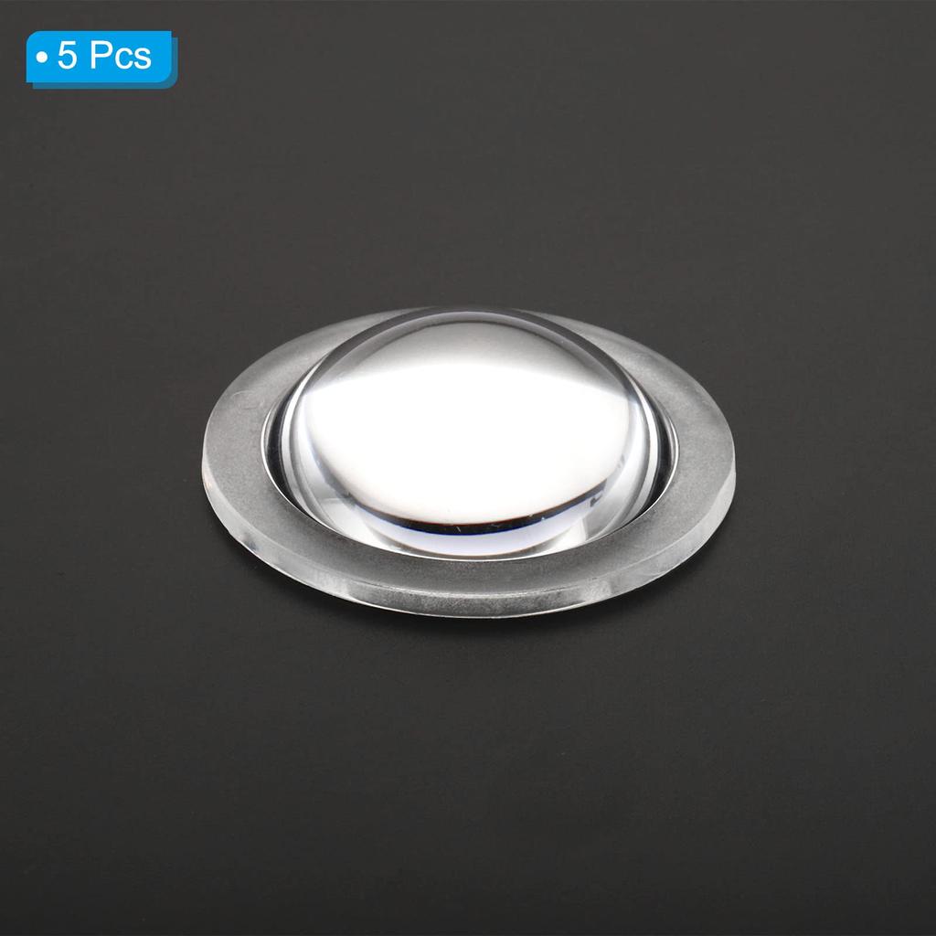 PATIKIL Диаметр 48 мм Высота мм 5 шт. Акриловая светодиодная оптическая выпуклая линза конденсатора для светодиодного фонарика велосипедный налобный фонарь прозрачный 13,5