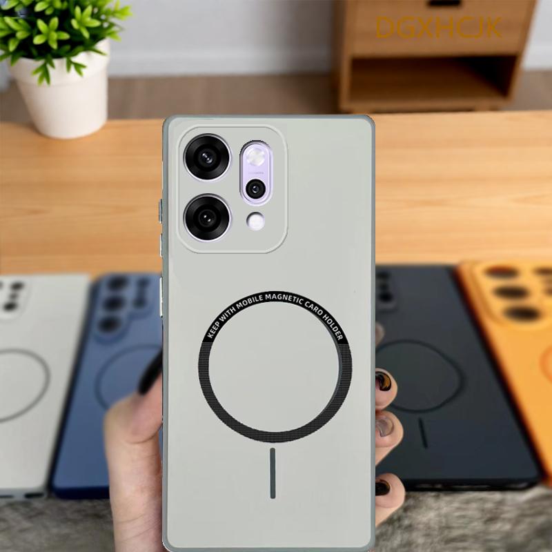 Чехол для OPPO Reno 14 Чехол для телефона Oppo Reno 14 Pro Чехол oppo Reno14 Reno14pro Ударопрочный Цветной Магнитный Жесткий Силиконовая задняя крышка