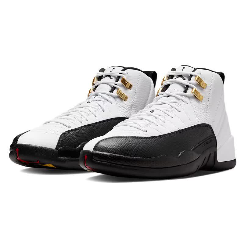 Jordan Мужские повседневные высокие кроссовки AJ 12 Taxi