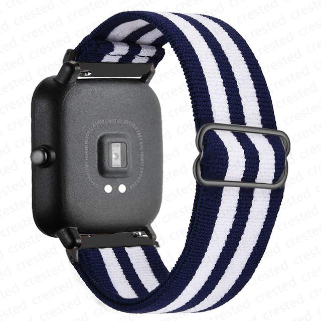 Нейлоновый ремешок Для Amazfit GTS 4/2/2e/3/GTS2 Mini/GTR/4/3/Pro/GTR2/stratos Браслет ремешок Amazfit bip 6 5 3 20мм/22мм Ремешки для часов