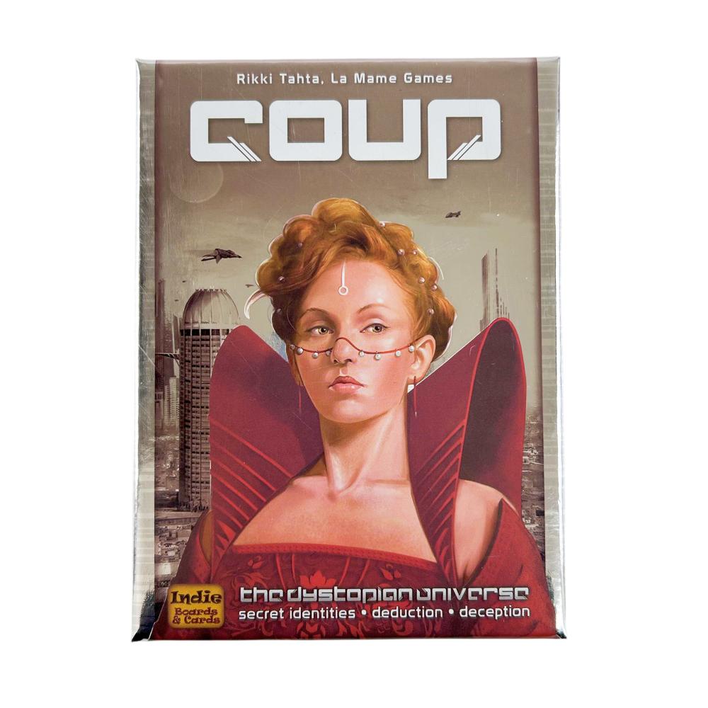 Indie Boards and Cards | Coup | Card Game | Ages 14+ | 2-6 Players | 15 Minute Playing Time
