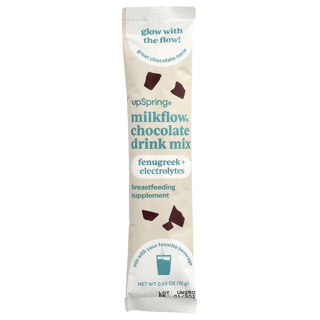 Milkflow®, Drink Mix, Chocolate, 16 Single Serving Packets, 15G (0.53Oz) Each