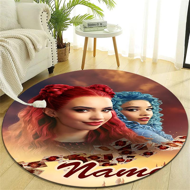 Personalized Descendants The Rise of Red Round Chair Office Rug - Perfect for Mat, Office Chair & More - Ideal Gift for Birthdays and Holidays
