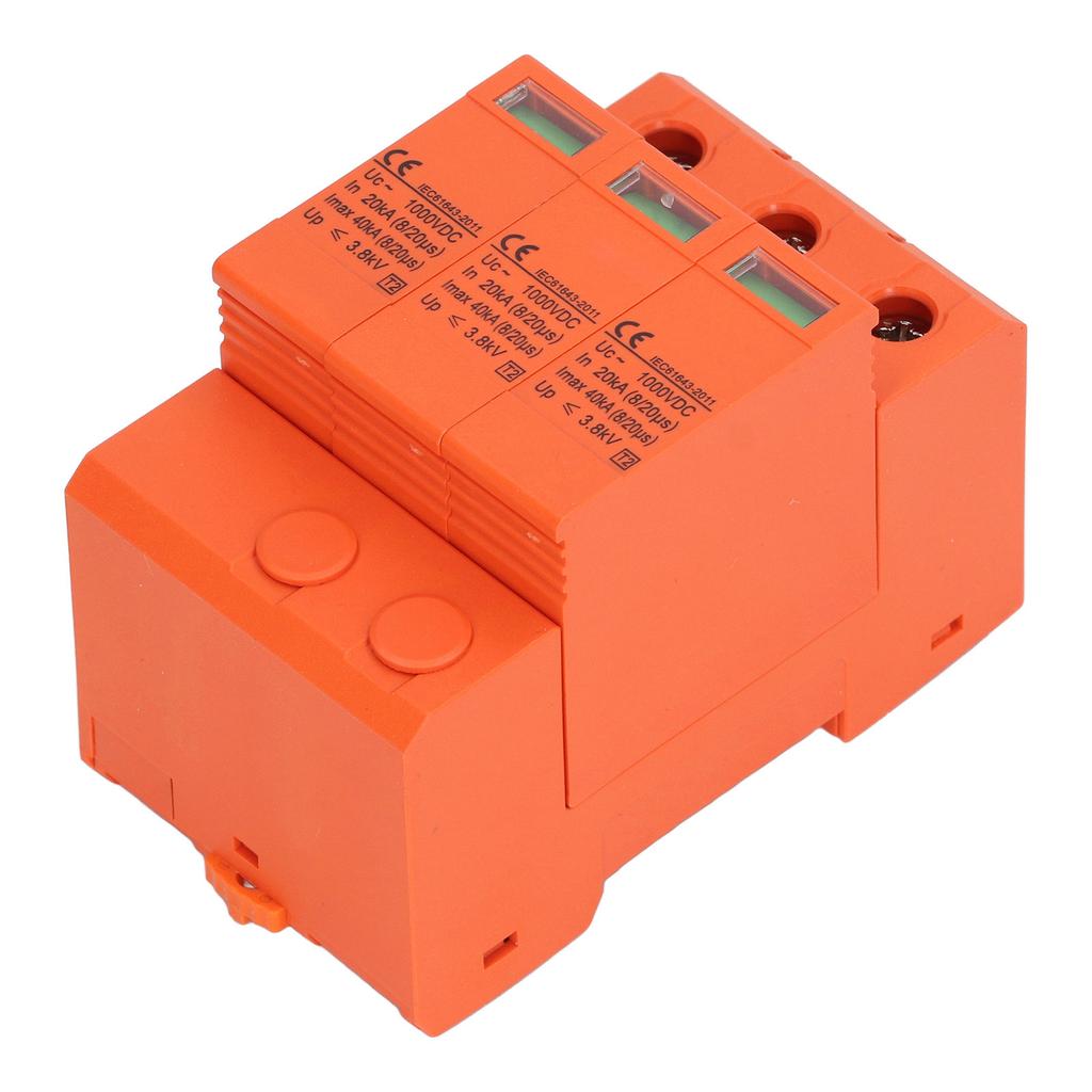 Защита от импульсных перенапряжений постоянного тока Визуальное окно Защита от перегрева Быстрое реагирование Устройство защиты от импульсных перенапряжений для фотоэлектрических систем 3P 40кВ 1000В