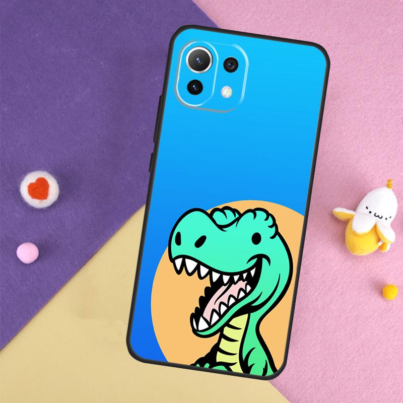 Милый Чехол-Динозавр Тираннозавр Для Xiaomi 15 Ultra 13 14 14T 11T 12T 13T Pro POCO X7 Pro X3 X5 X6 F5 F6 M6 Pro