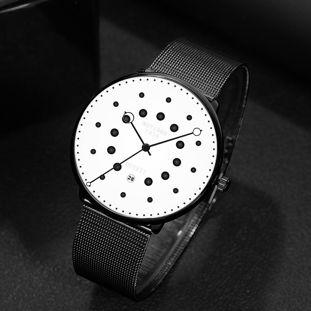 Grand Garden Watch Men's Watch Quartz Men's Watch Simple Two Color Men's Watch Large Dial Watch Stainless Steel Watch