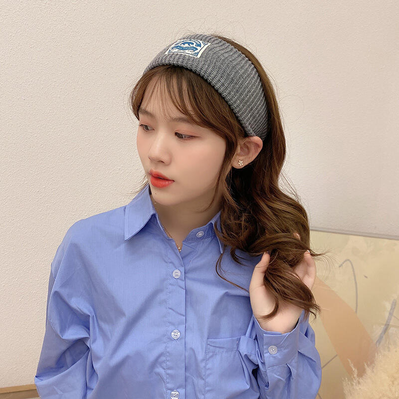 На Повязку для Волос с Этикеткой Signature Hairband C3 Серый