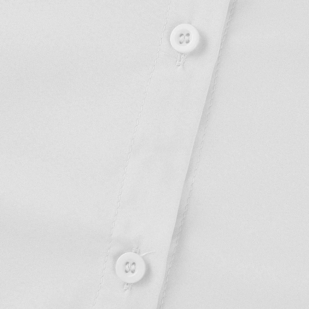 Модная повседневная однотонная рубашка с длинными рукавами и лацканами свободного типа для женщин