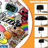 Custom Name Personalized Dandy's World Print Umbrella, Auto Open Close, 8‑Rib Sturdy Frame, Commute Camping Hiking Use, Birthday Gift