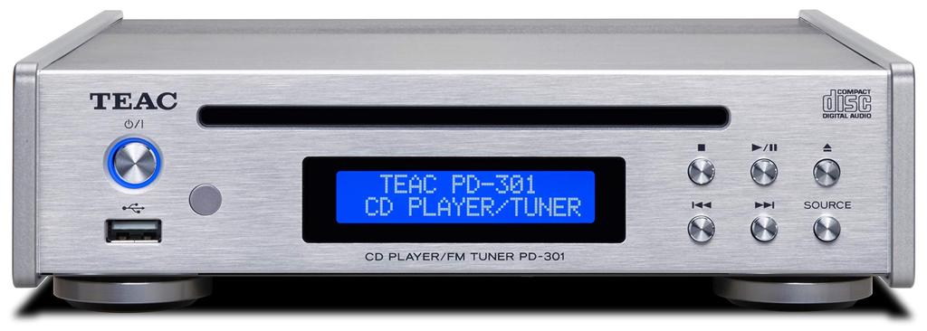 TEAC CD-тюнер Серебристый Плеер/FM PD-301-X