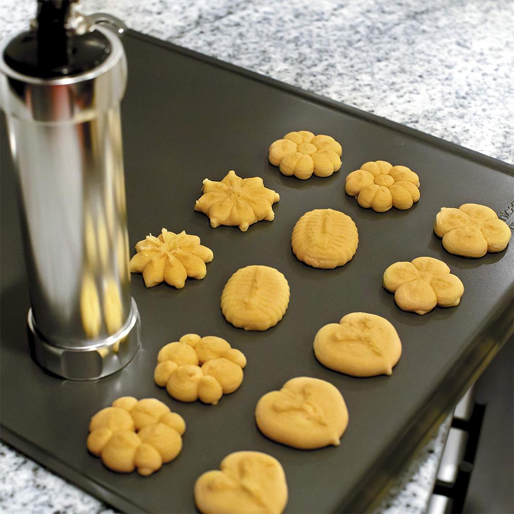 Пресс-пистолет для печенья и набор для глазури Christmas Spritz Alloy Churro Maker с 4 насадками для печенья 20 дисков инструмент для формочек для печенья