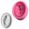 Angel Decorations Molds Easy To Use Silicone Casting Molds Angel Pendant Molds Wax Silicone Mold for Soap Car Pendants
