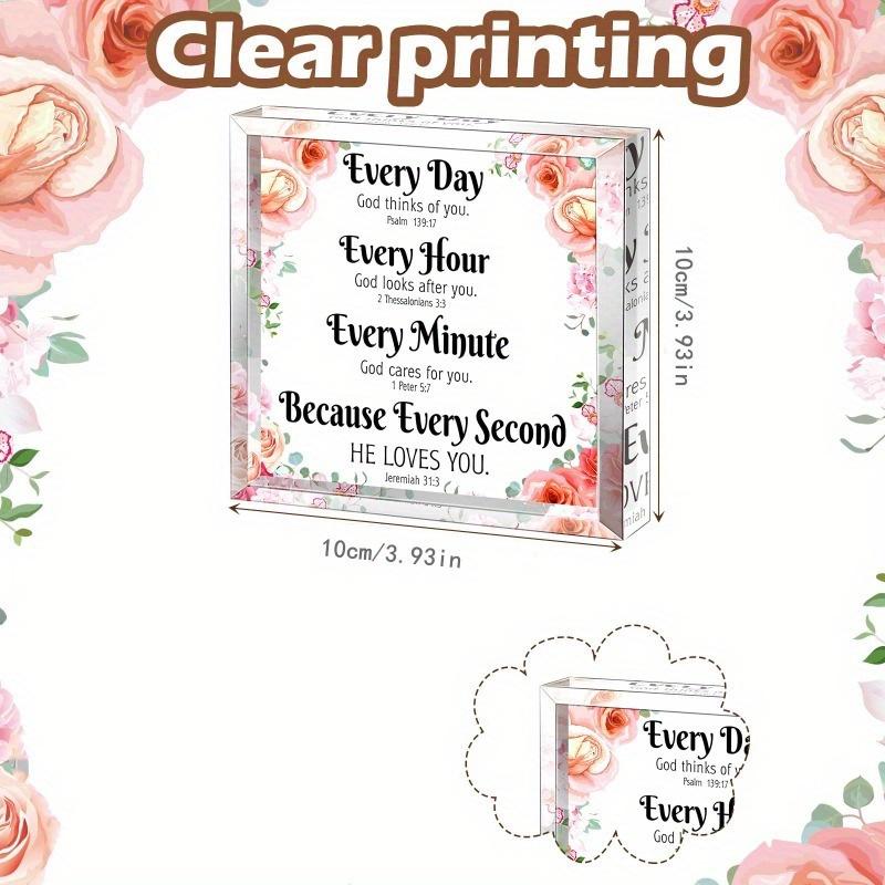 Floral Scripture Gift - Inspirational Bible Verse Decor for Faith Spaces