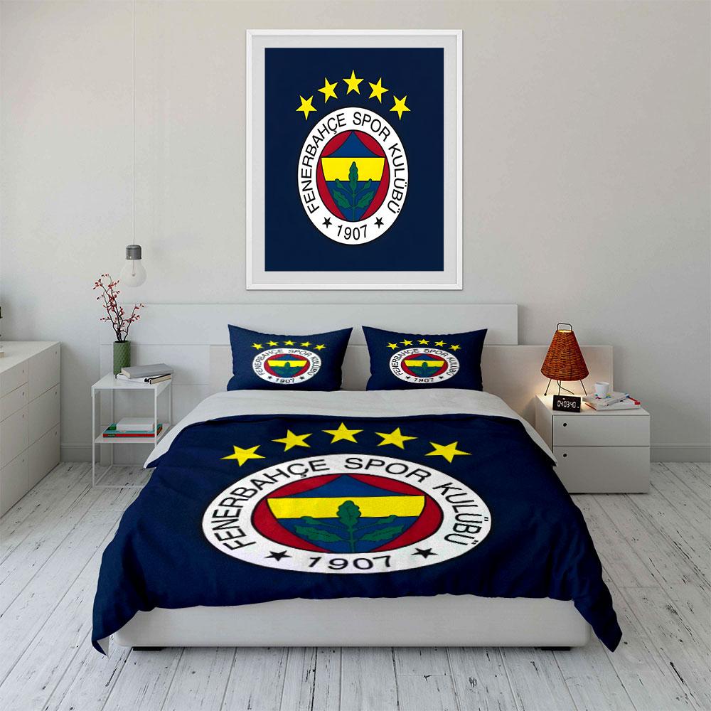 Club logo with stars. Bedding sets Duvet cover sets Duvet covers Pillowcases(1*Duvet Cover 2*Pillowcases without duvet insert)