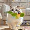 [Cat Toy] Interactive Plush Bird Teaser Toy for Cats - Realistic Chirping Sound, Artificial Feathers, Fluffy Feather Sticks, Single-hunting Fun