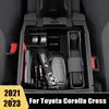 Для Toyota Corolla Cross XG10 2022 2023 гибридный автомобиль, центральный подлокотник, ящик для хранения, центральная консоль, органайзер, контейнеры