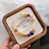 Natural Citrine Amethyst White Crystal Powder Crystal Design Bracelet