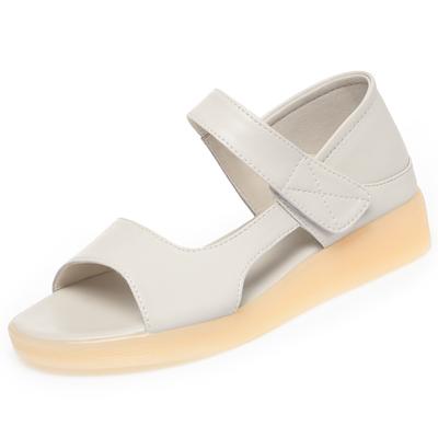 Модные женские сандалии AIYUQI на плоской подошве 2025 Новые Нескользящие римские сандалии Женские Летние Большого размера Обувь для мамы