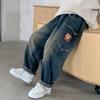 Fashion Boys Jeans Spring And Autumn New Korean Style Children's Loose Casual Pants