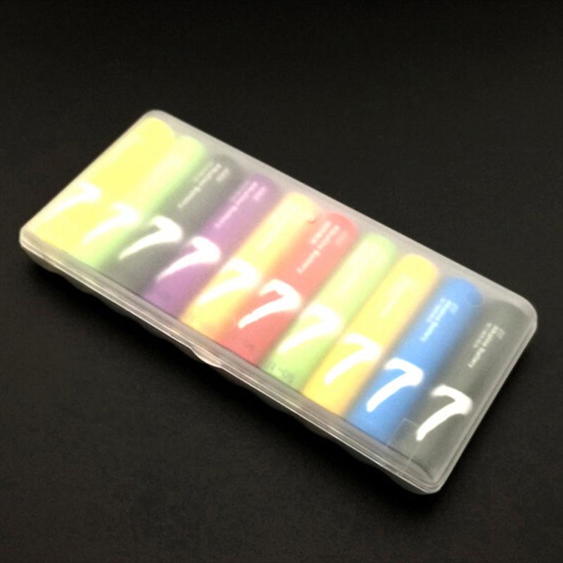 Portable Plastic Battery Case Cover Holder Storage Box For 10Pcs Aaa Batteries