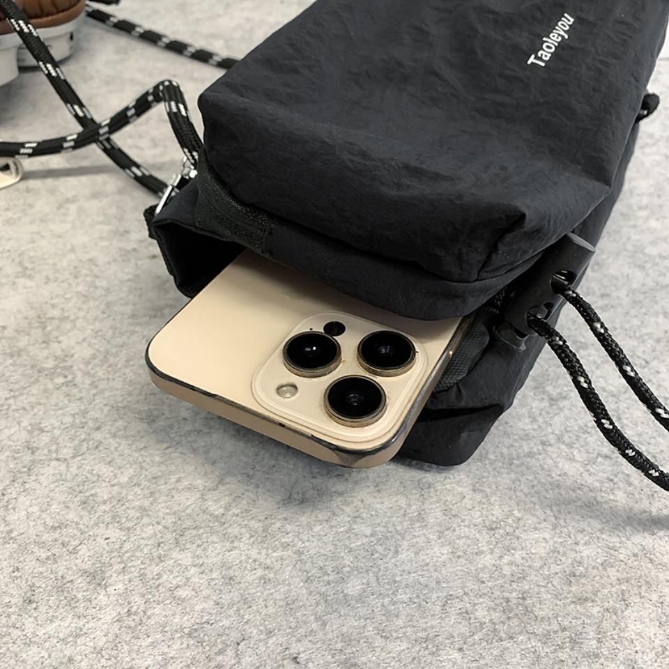 Unisex Sports Messenger Bag Large Capacity Shoulder Bag for Men Women, Durable Nylon Hiking Travel Backpack