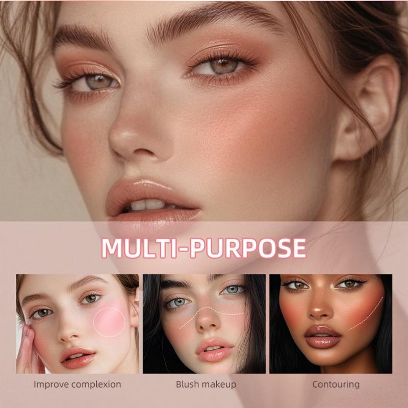 3-цветные матовые румяна-стики с длительным эффектом, водостойкие и устойчивые к поту для щек