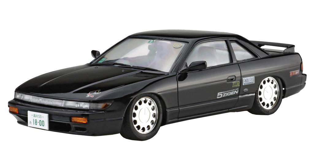 Серия Тоуге 23 Nissan Silvia карбоновый капот Пластиковая модель 1/24 №. EX-1 K's (С13) (с наклейкой)