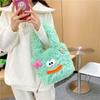 Autumn/Winter Cute Plush Cartoon Shoulder Bag - Large Capacity for Students