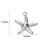 50pcs Stainless Steel Beach Jewelry Small Ocean Starfish Pendant Pendant Accessories  Earring Making