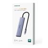 Ugreen CM511 Профессиональный многопортовый USB-C хаб: HDMI, 3 порта USB-A 3.0, Кардридер SD/TF - Серый